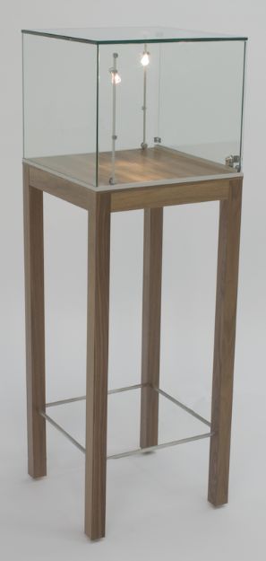 Tecno GL132 Pedestal Showcase with Glass Top - Click Image to Close