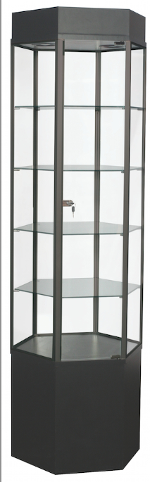 FTH20 Hexagonal Freedom Tower by Sturdy Store Displays - Click Image to Close