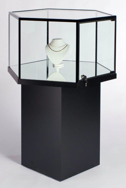 Tecno GL115 Hexagonal Free Standing Jewelry Case - Click Image to Close