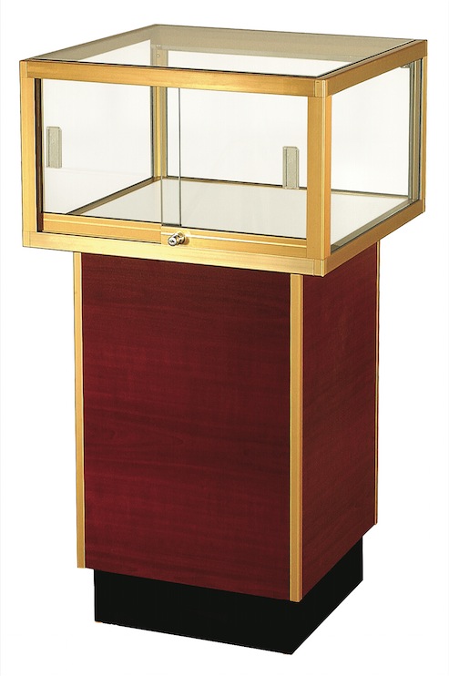 SJSQ30 Square Pedestal Showcase by Sturdy Store Displays - Click Image to Close