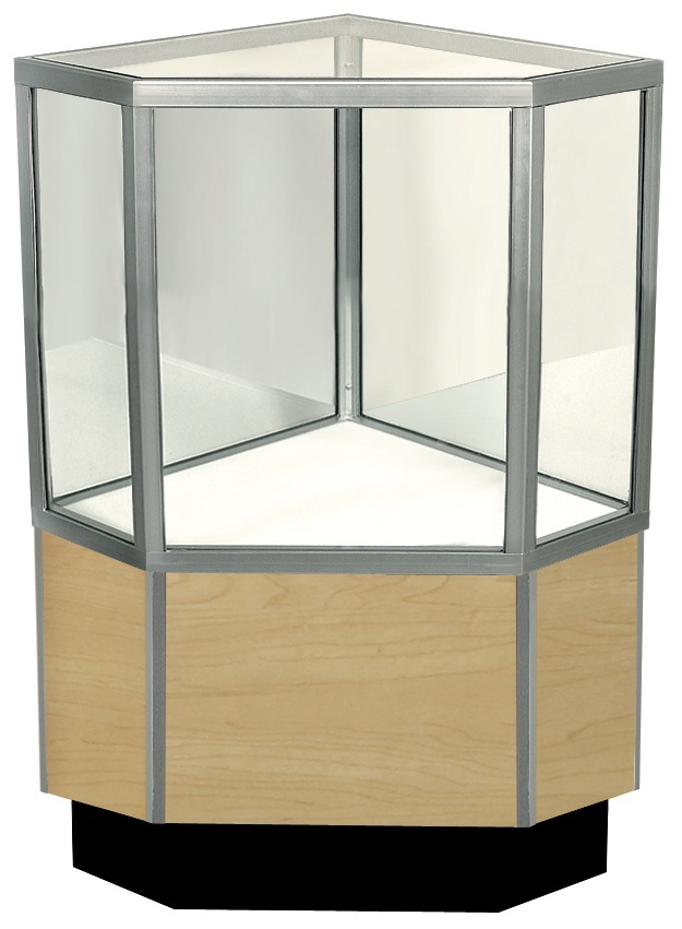 STCHV Traditional Half Vision Corner Showcase by Sturdy - Click Image to Close