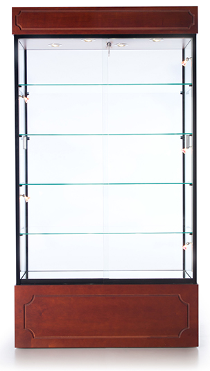 Tecno GL105MD Rectangular Wall Showcase with Recessed Molding - Click Image to Close