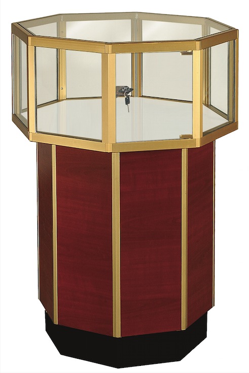 SJOC36 Octagonal Pedestal Showcase by Sturdy Store Displays